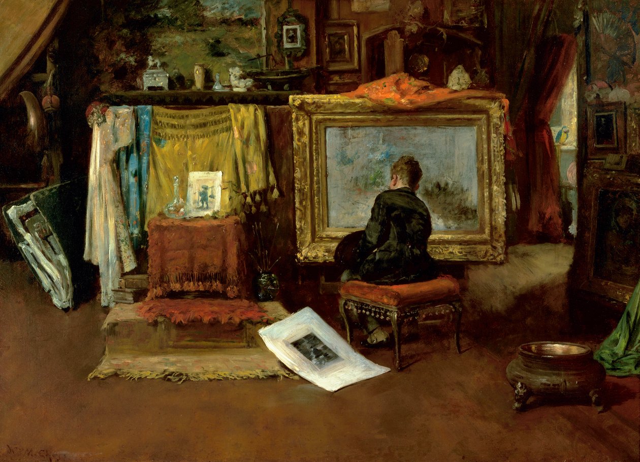 El estudio interior, Tenth Street, 1882 de William Merritt Chase
