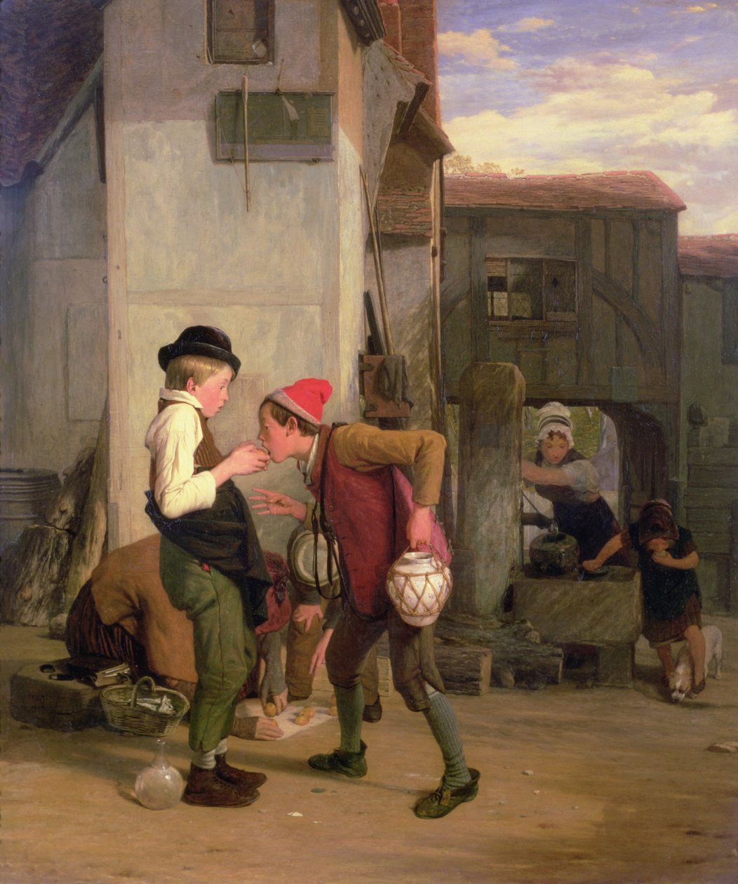 Prestando un Bocado de William Mulready