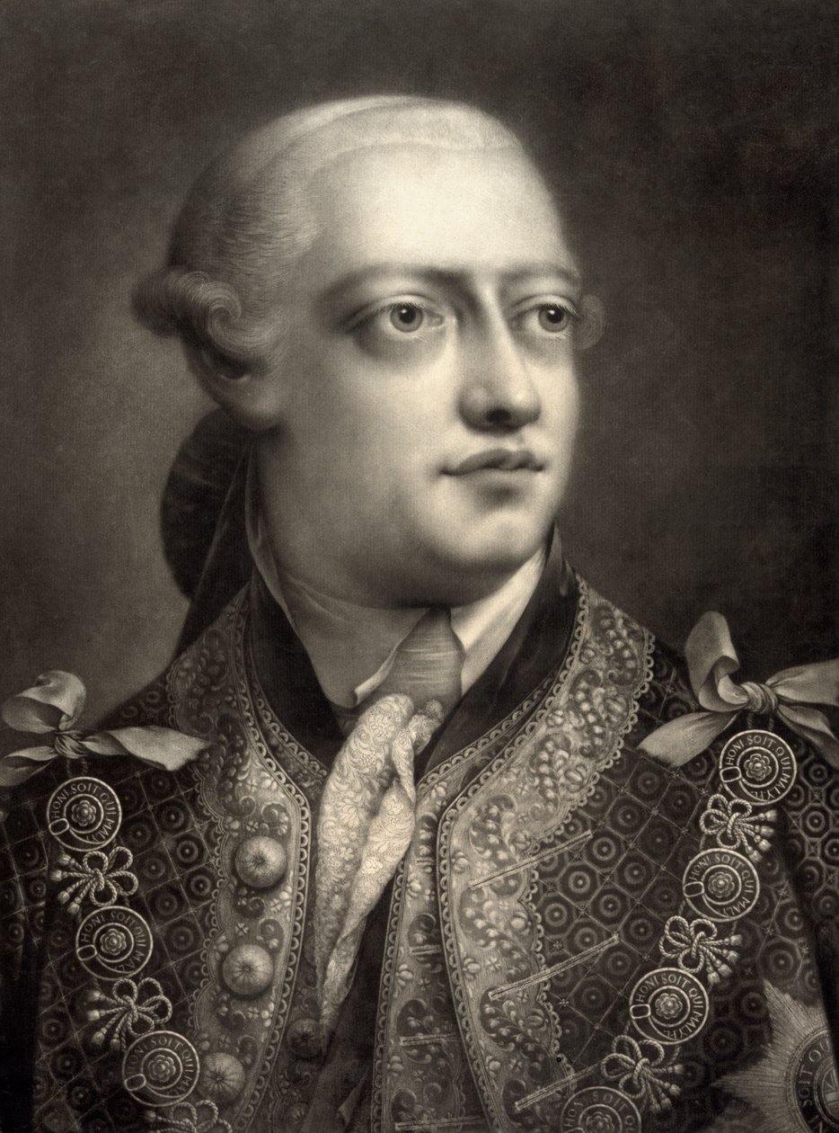Jorge III, después de un mezzotinto de Thomas Frye de William Pether