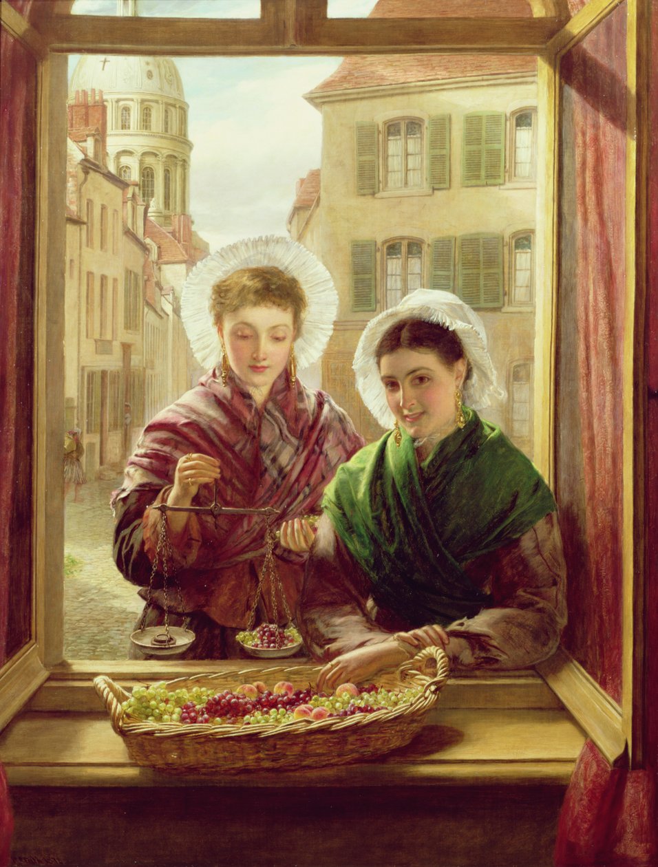 En mi ventana, Boulogne, 1872 de William Powell Frith