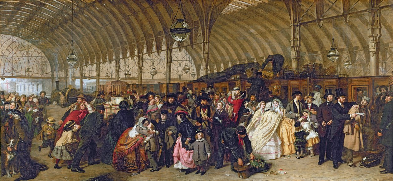 La estación de tren, 1862 de William Powell Frith