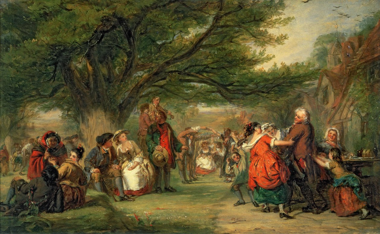 Fiesta en el pueblo de William Powell Frith