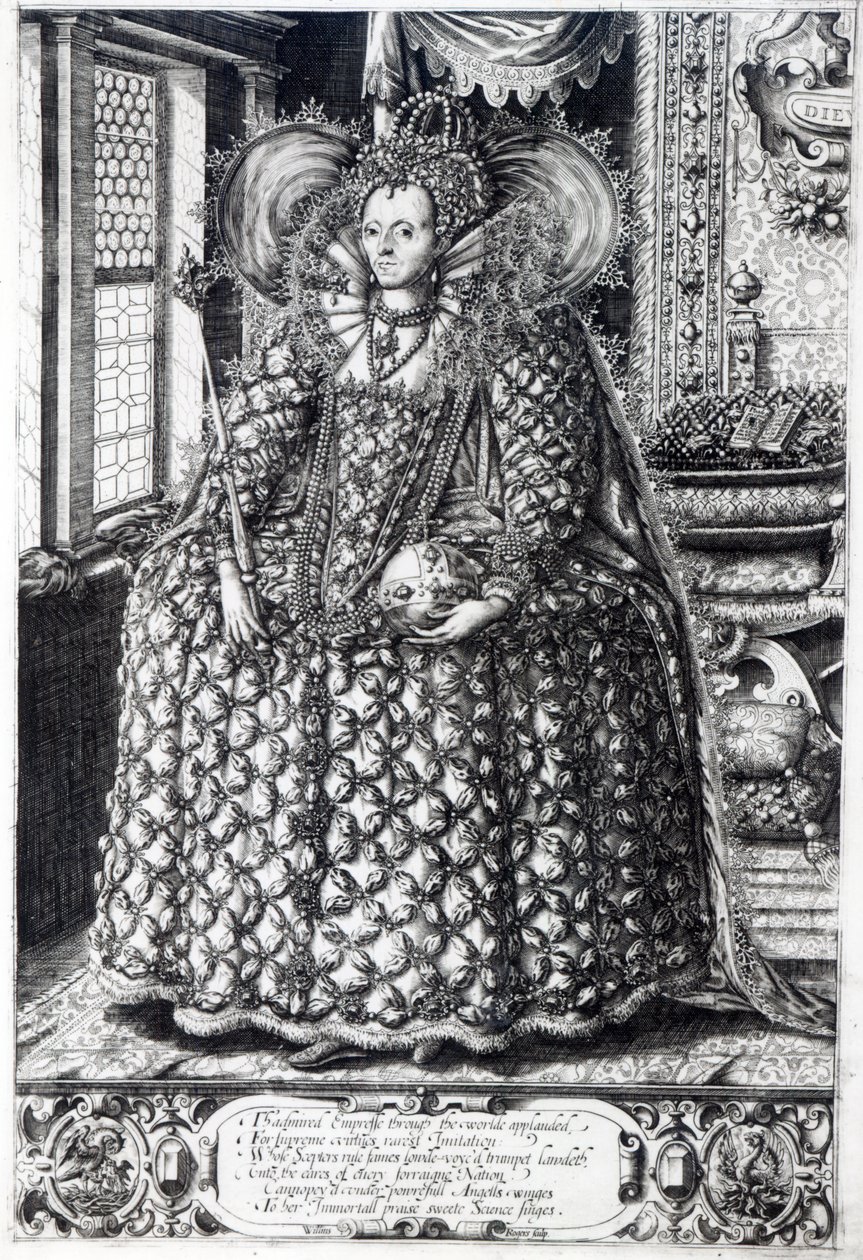 Retrato de la reina Isabel I de William Rogers
