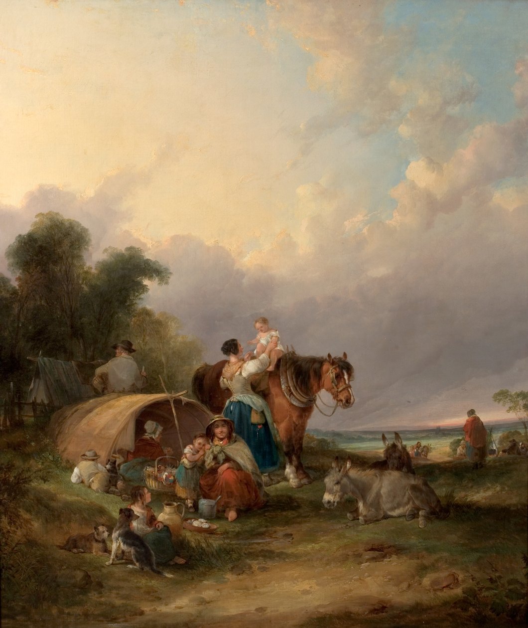 Campamento gitano de William Snr. Shayer