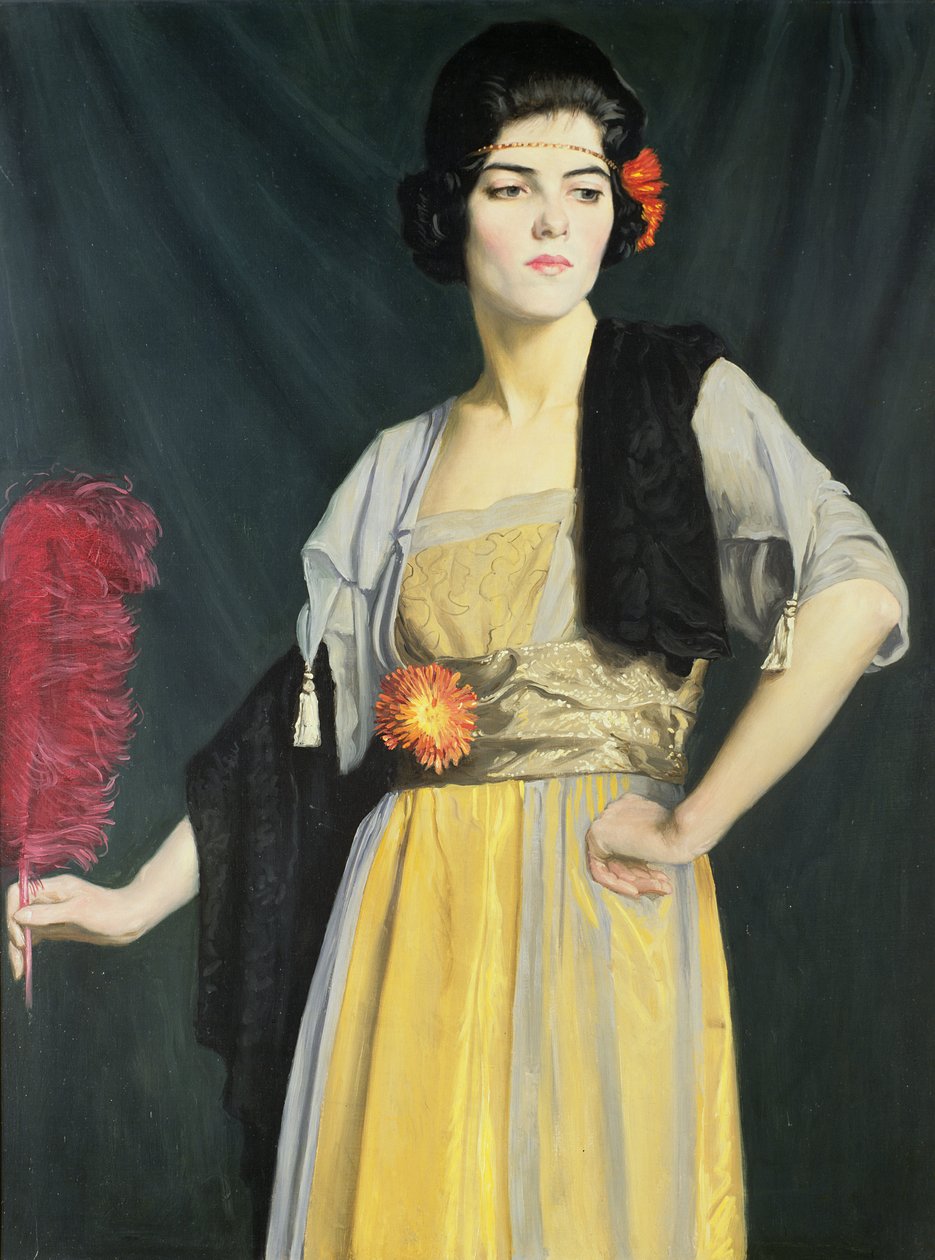 El abanico de plumas de William Strang