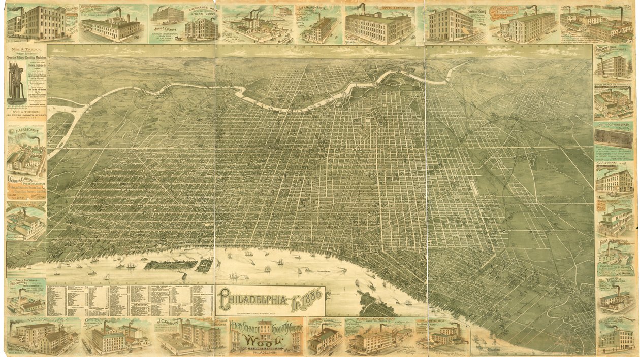 Filadelfia en 1886 de William, and McFetridge, John Burk