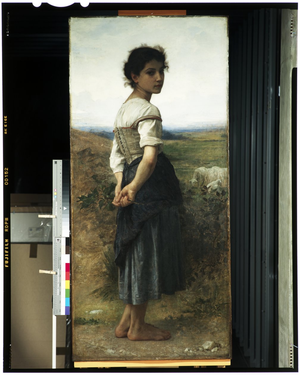 La joven pastora, 1885 de William Adolphe Bouguereau