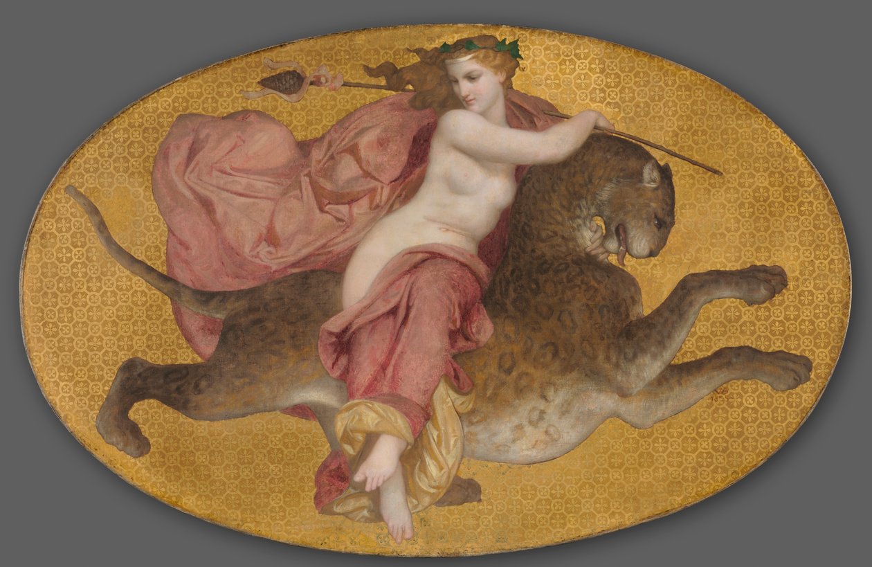 Bacante en pantera de William Adolphe Bouguereau