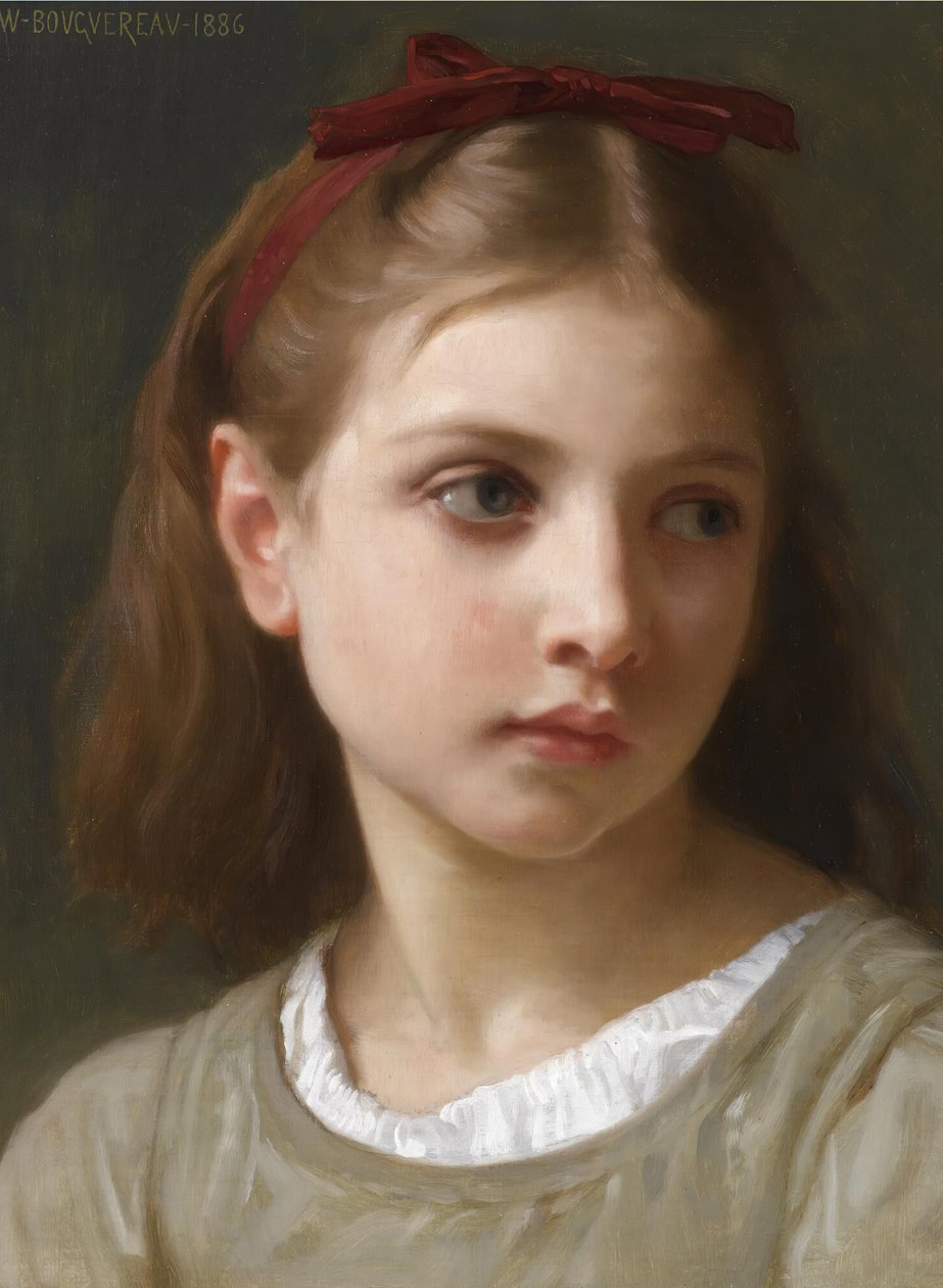 Retrato de una niña pequeña de William Adolphe Bouguereau
