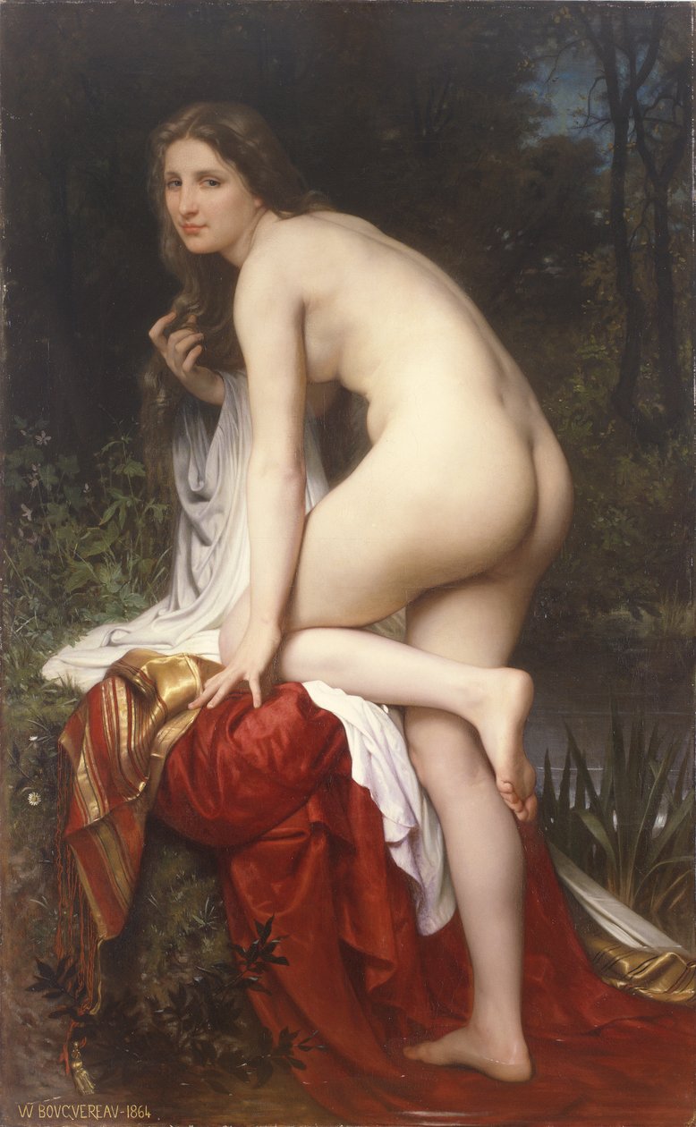 Mujer bañándose de William Adolphe Bouguereau