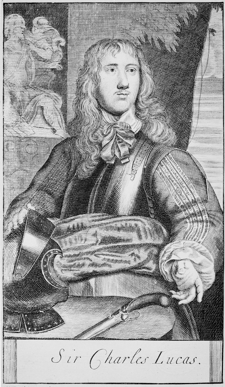 Sir Charles Lucas, c.1645 de William (after) Dobson