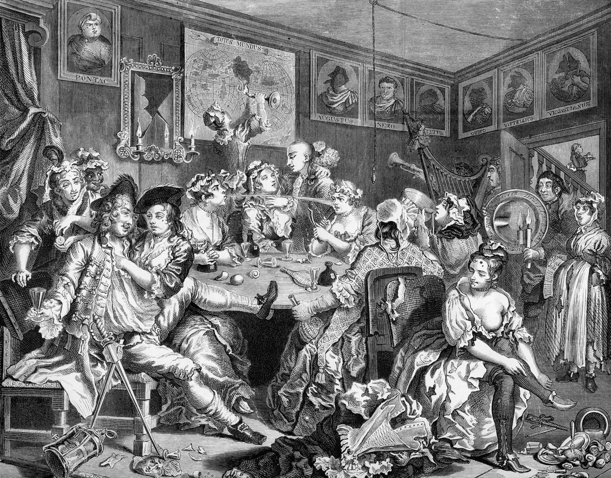 La carrera de un libertino de William (after) Hogarth
