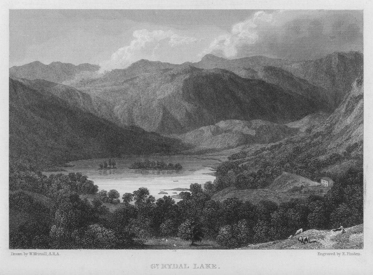 Gran Lago Rydal de William (after) Westall