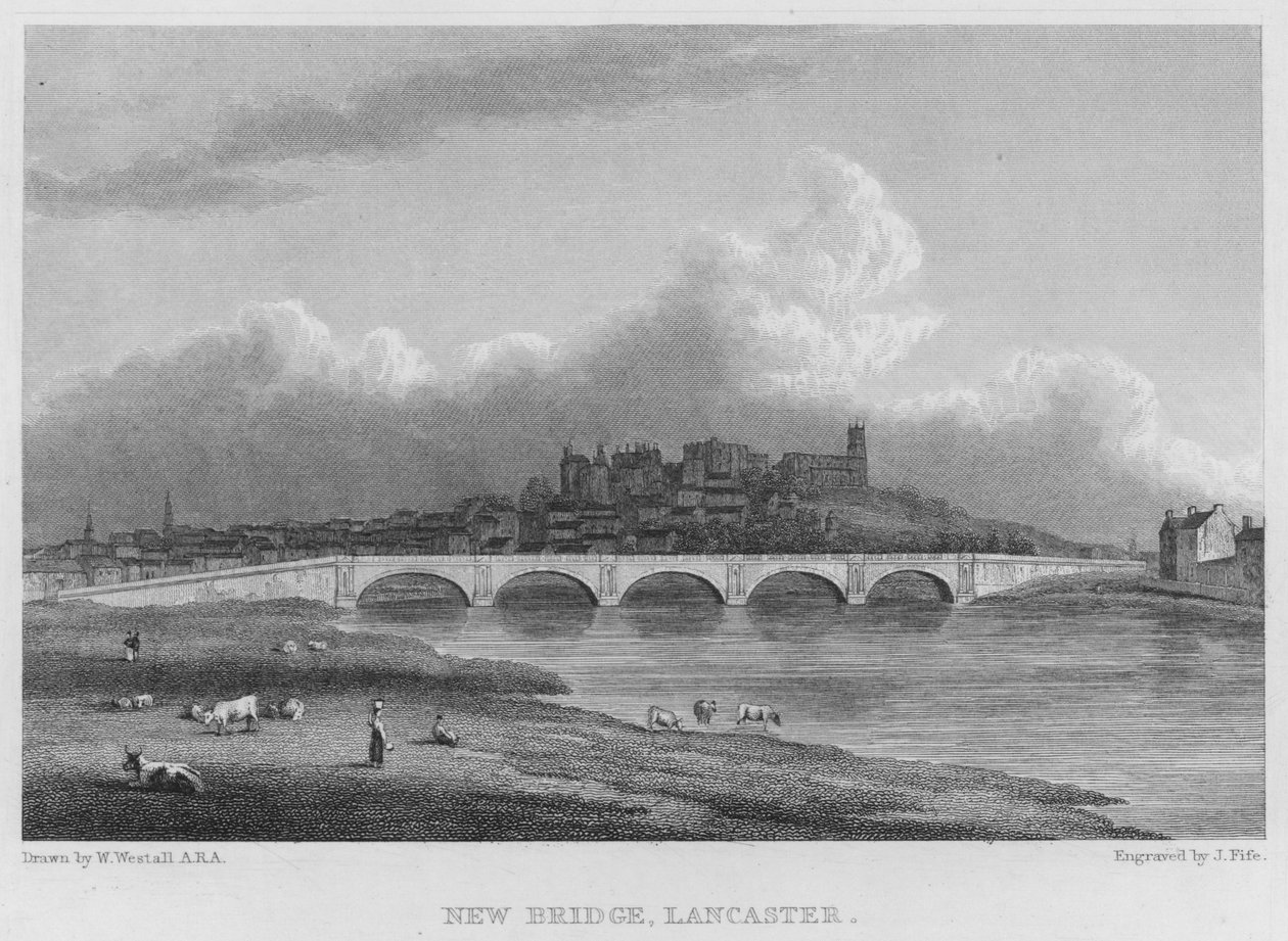 Puente Nuevo, Lancaster (grabado) de William (after) Westall