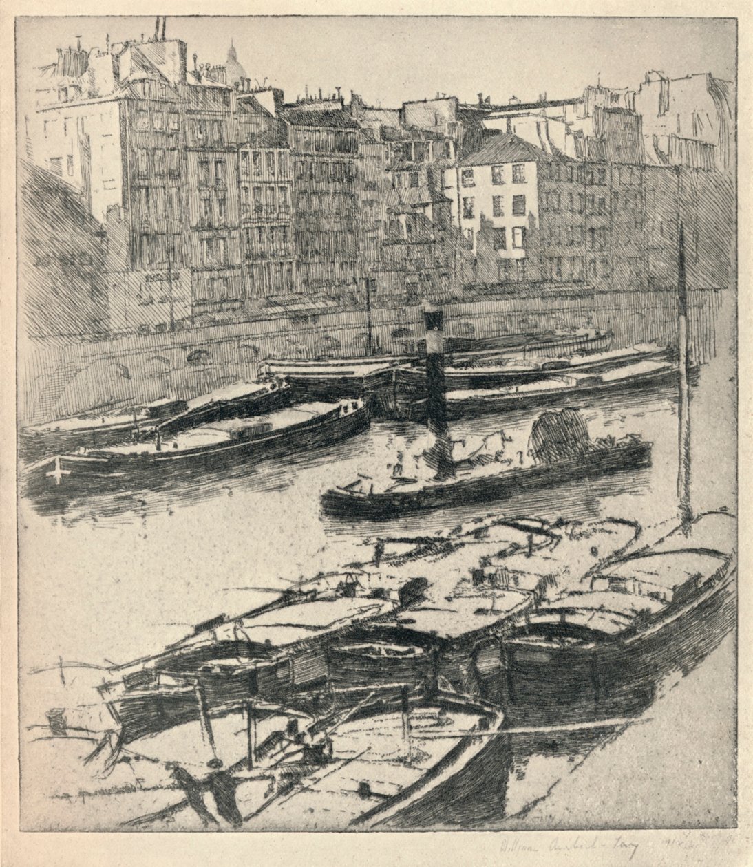Quai des Grands Augustins, 1915 de William A Levy