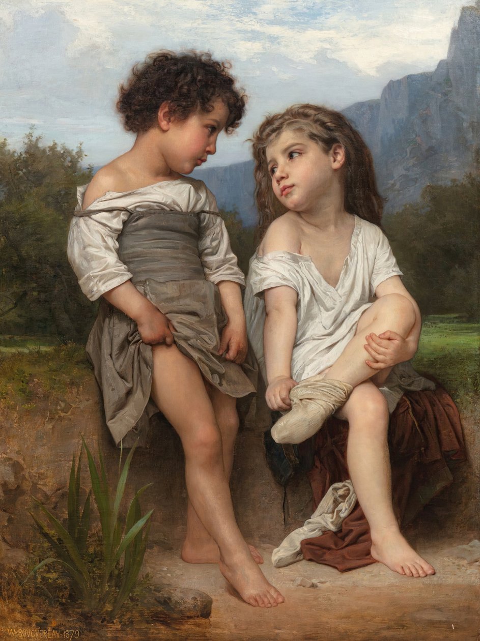 Al borde del arroyo de William Adolphe Bouguereau