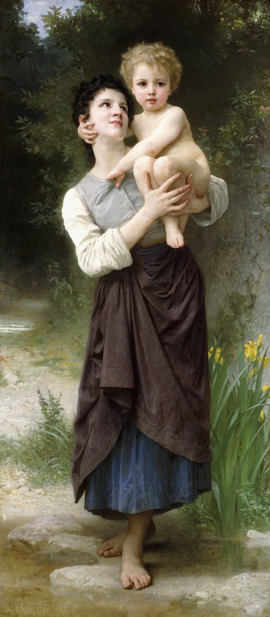 Hermano y Hermana, 1887 de William Adolphe Bouguereau