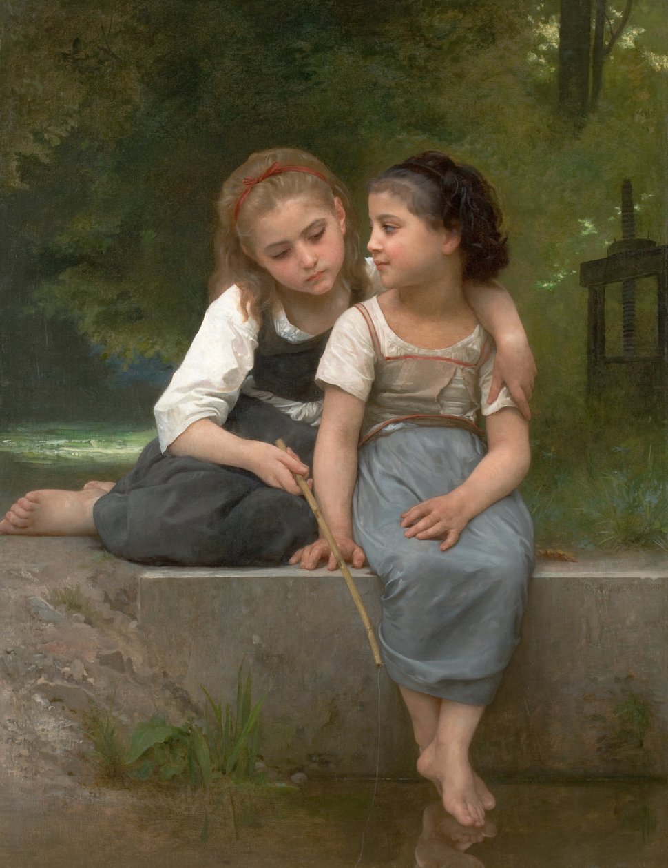 Pescando Ranas de William Adolphe Bouguereau