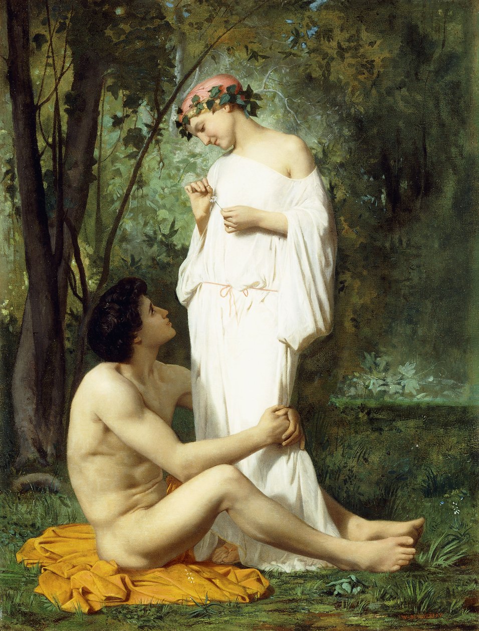Idilio, 1851-52 de William Adolphe Bouguereau