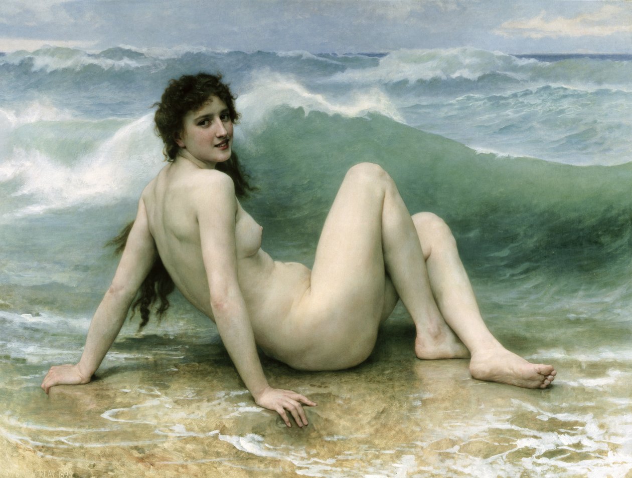 La ola, 1896 de William Adolphe Bouguereau