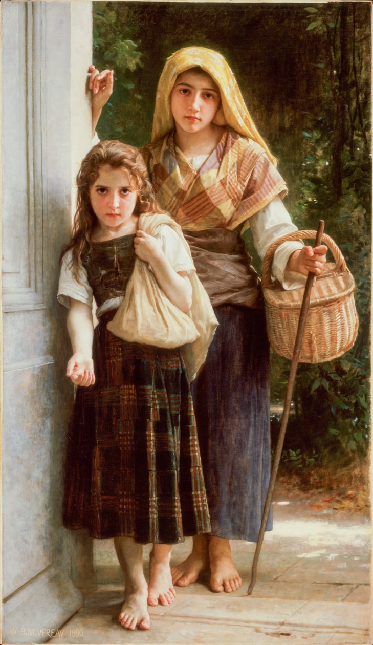 Las Pequeñas Mendicantes (the Little Beggars) de William Adolphe Bouguereau