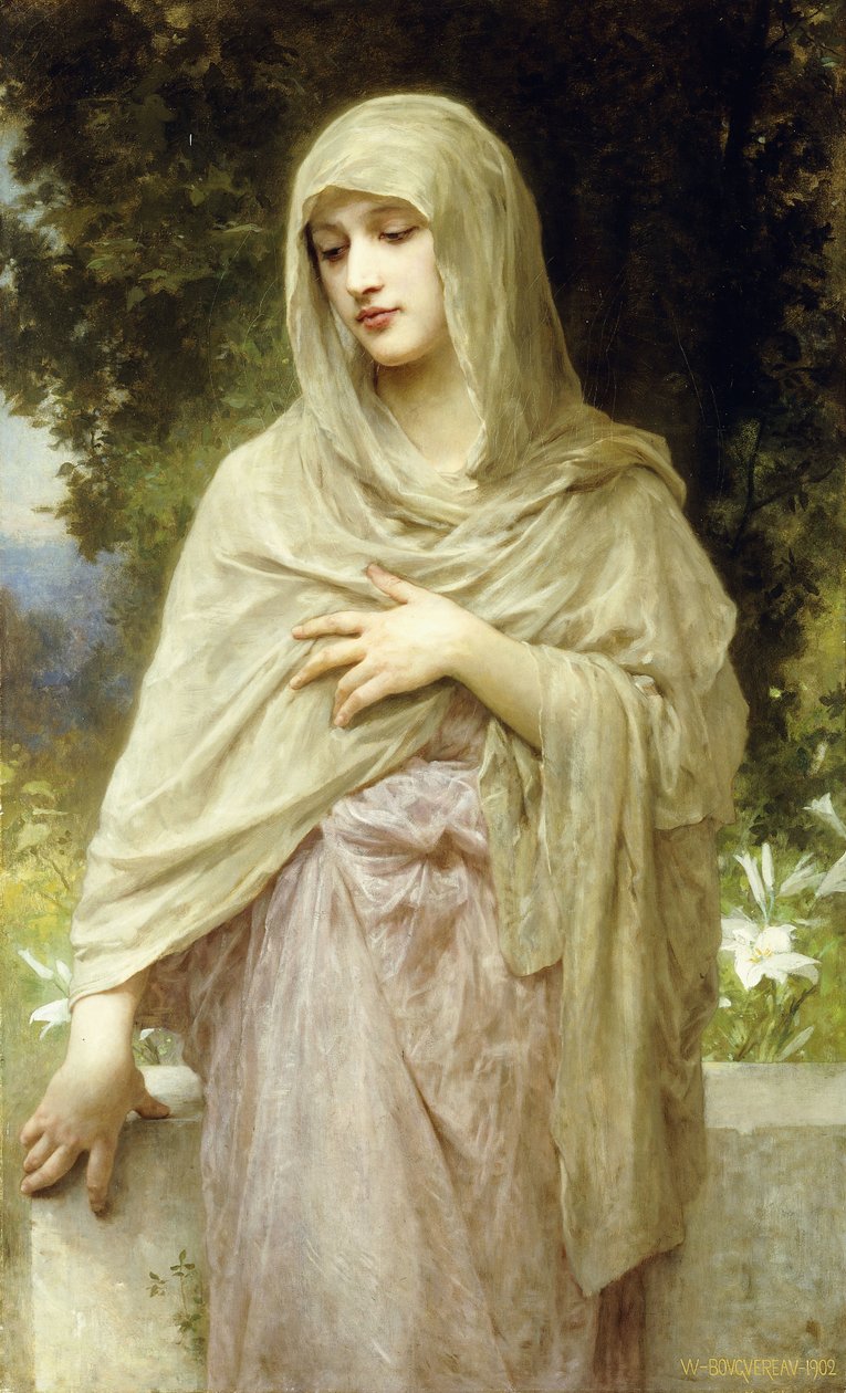 Meditación, 1902 de William Adolphe Bouguereau