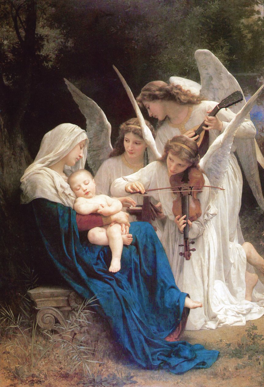La Virgen de los ángeles de William Adolphe Bouguereau
