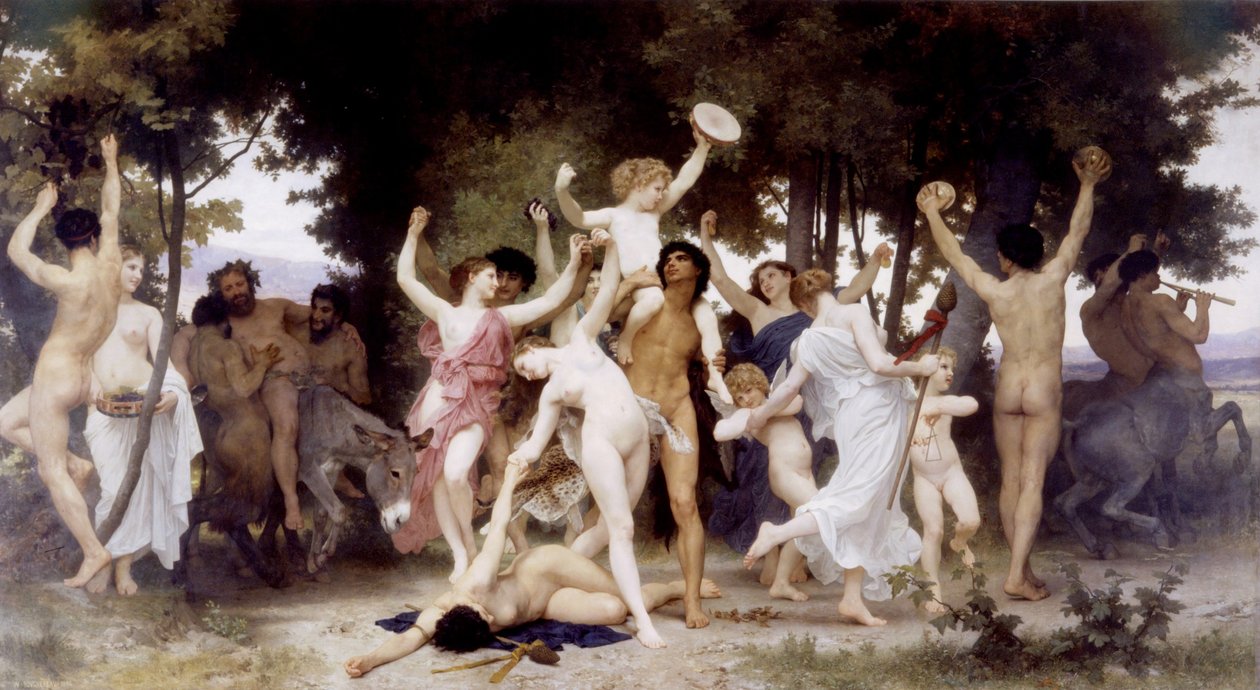 La juventud de Baco de William Adolphe Bouguereau