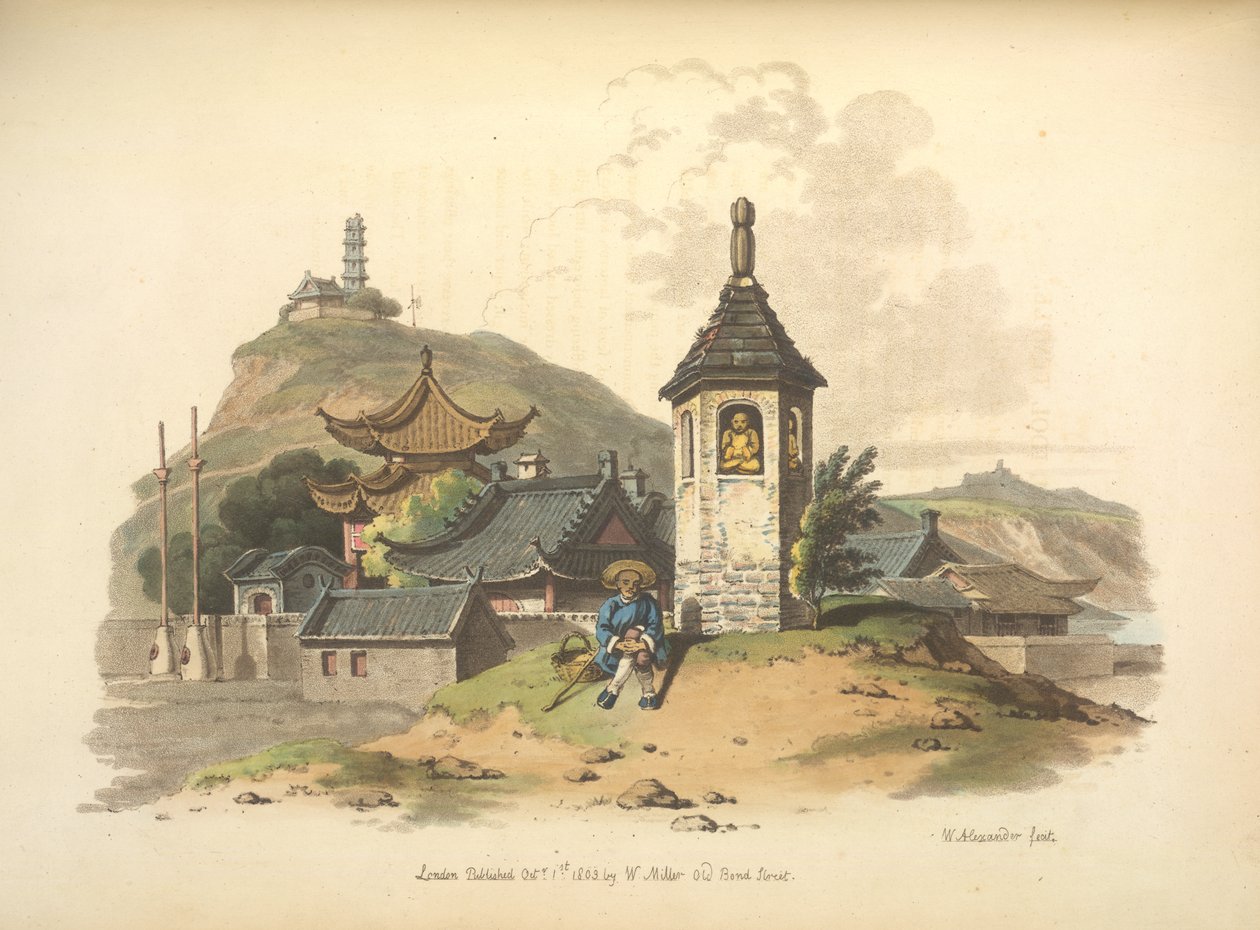 Un pequeño templo de ídolos de William Alexander