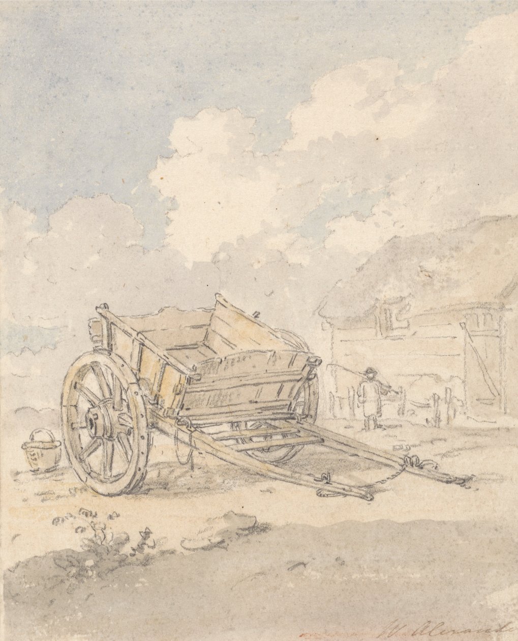 Estudio de un carro agrícola de William Alexander