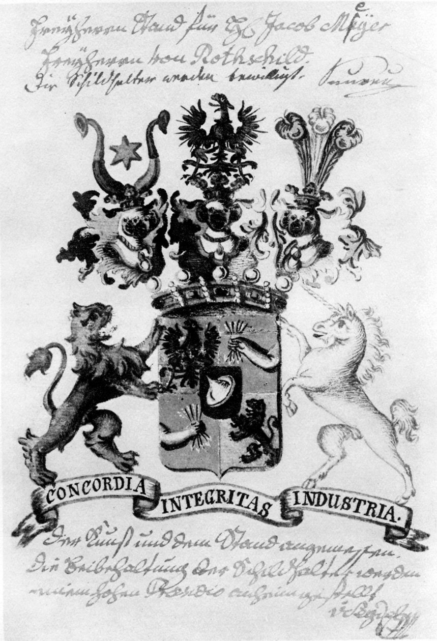 Escudo de armas de la familia Rothschild de William Armfield Hobday