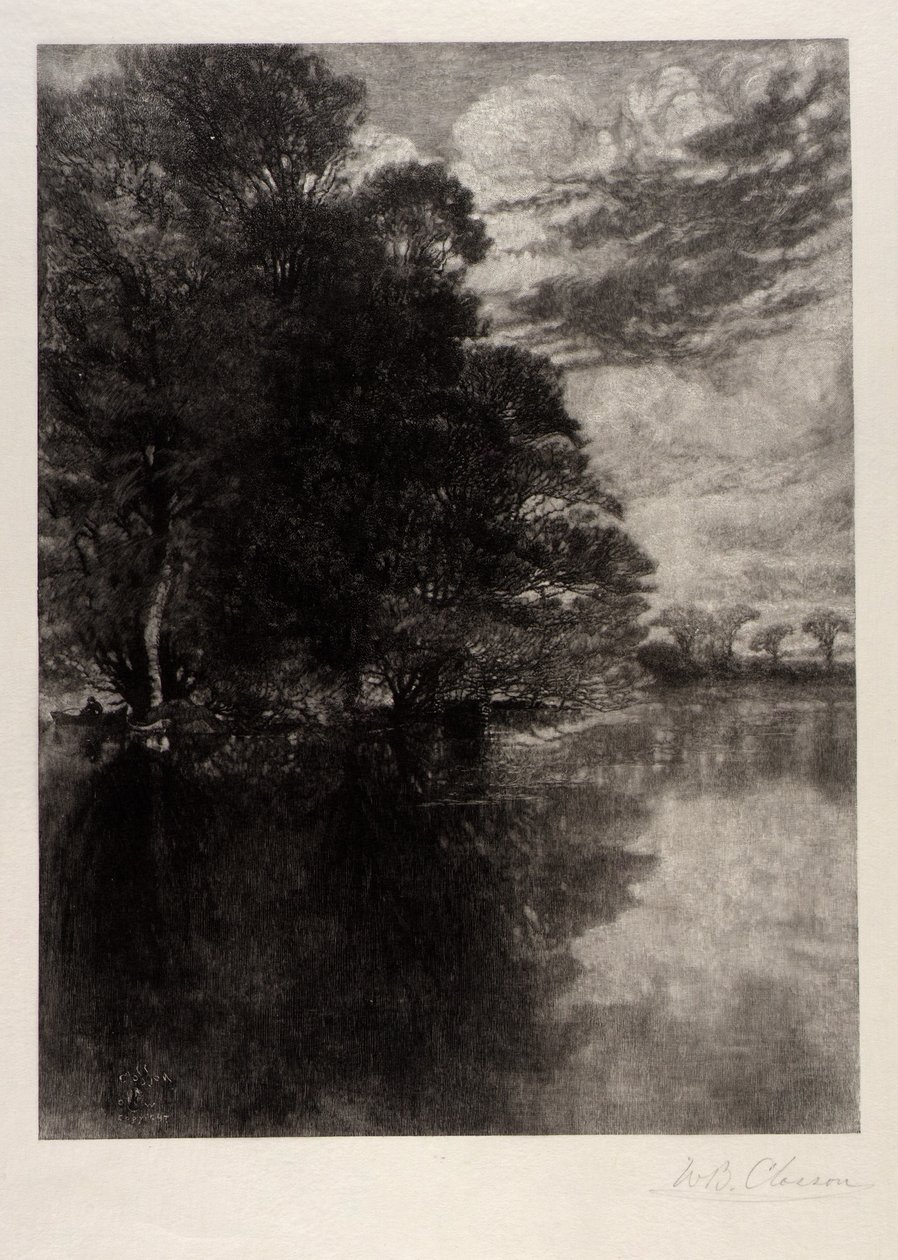 El cobertizo para botes de Hawthorne de William Baxter Closson