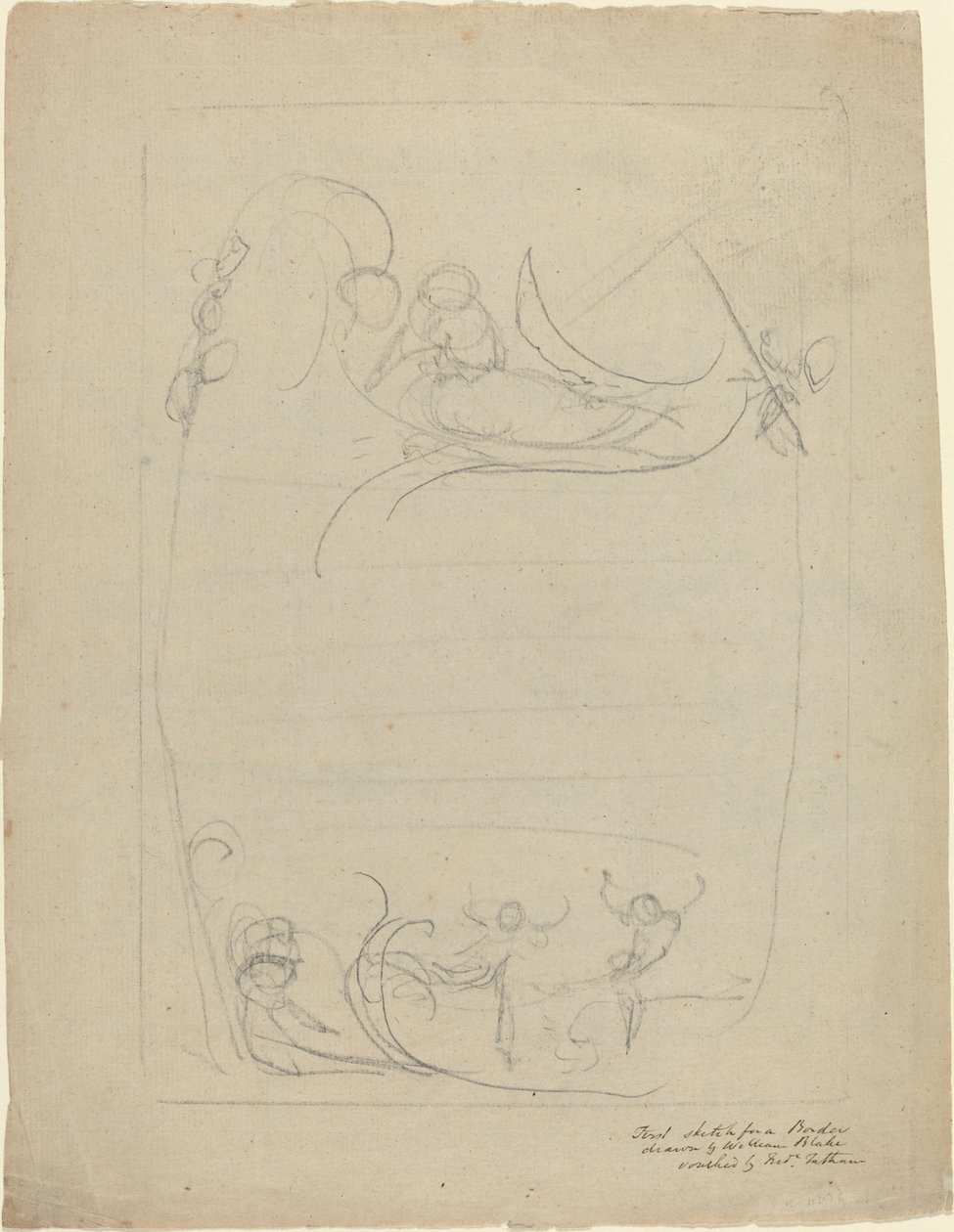 Un Hombre Armado Despreciando a una Mujer de William Blake