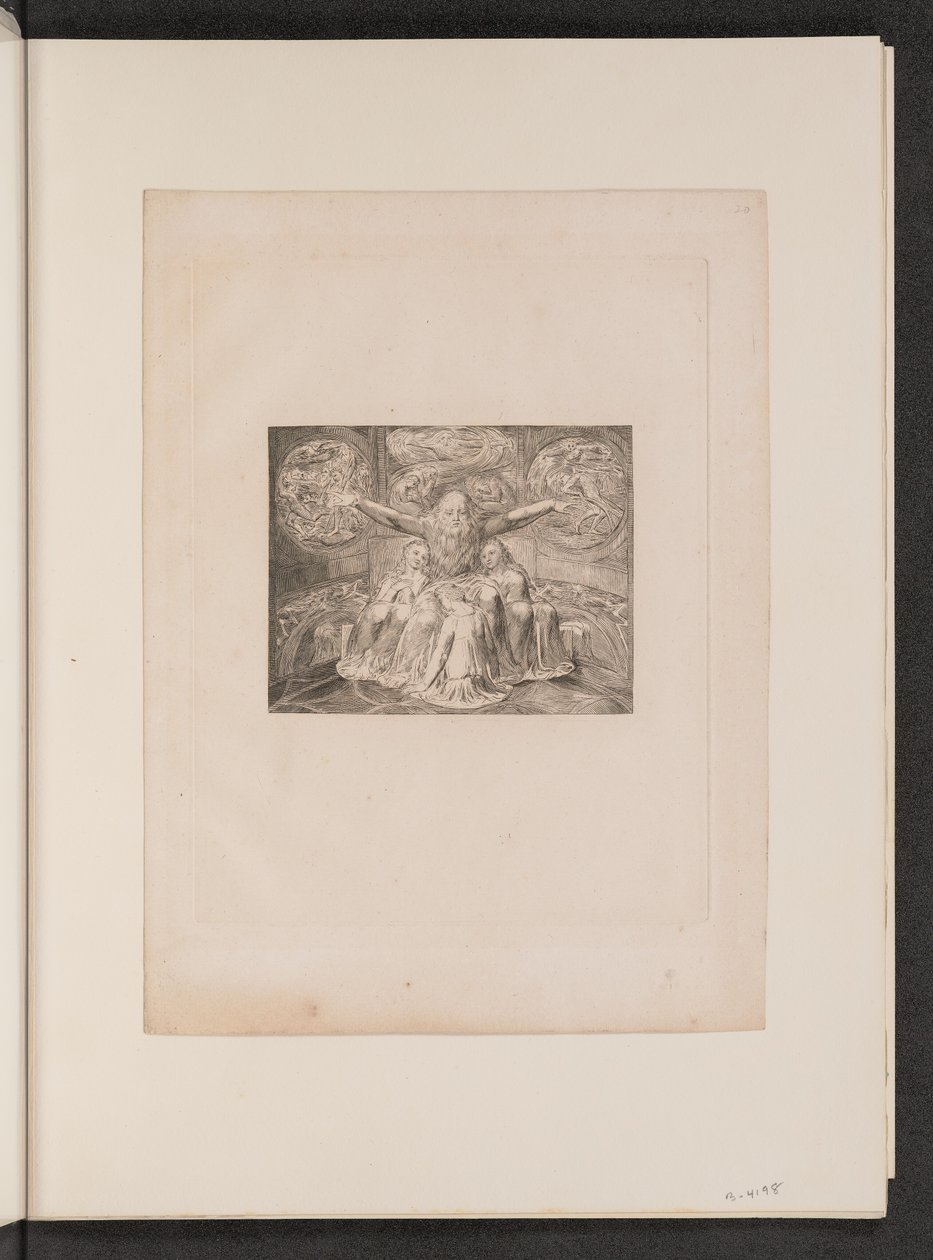 Job y sus hijas de William Blake
