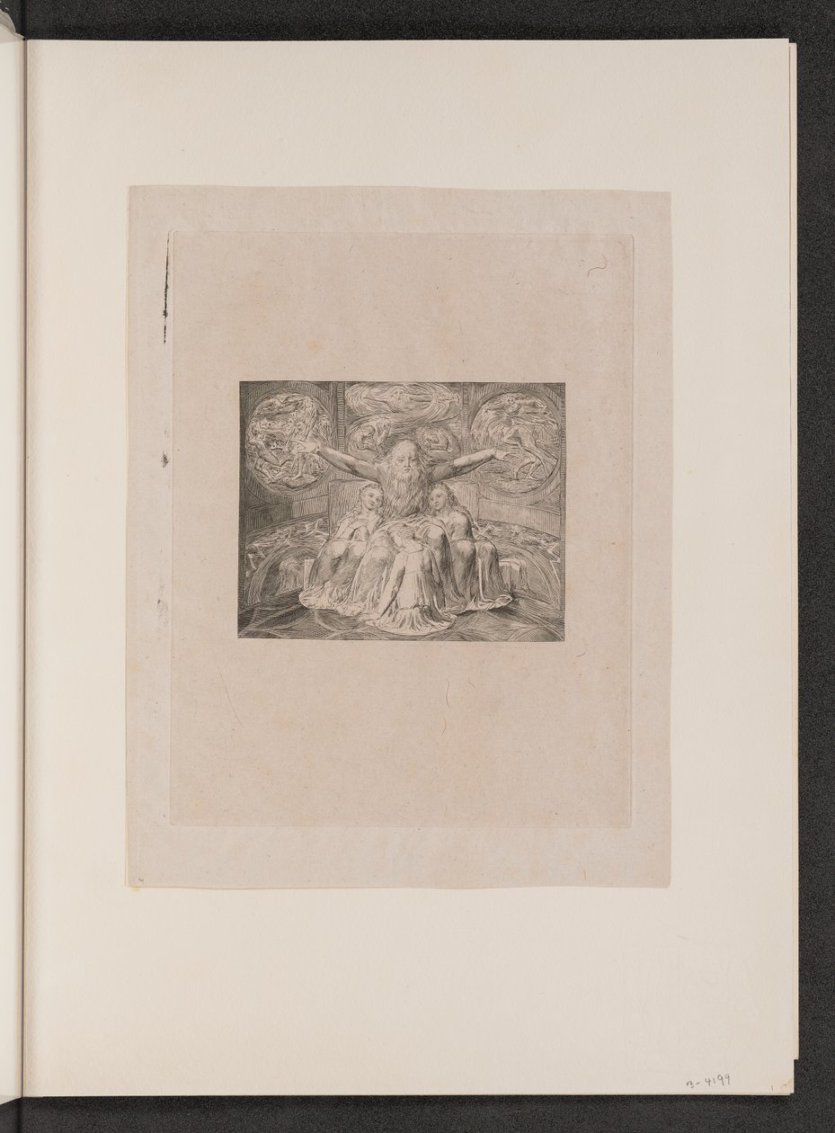 Job y sus hijas de William Blake