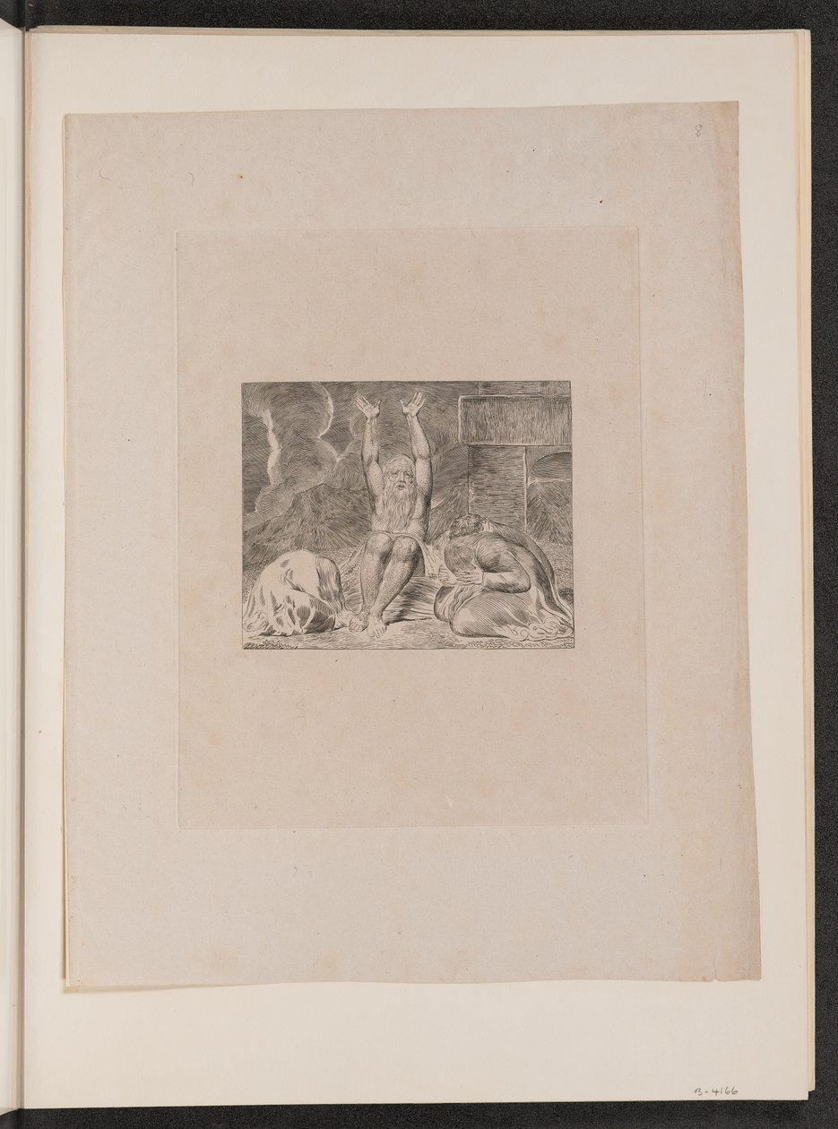 La desesperación de Job de William Blake