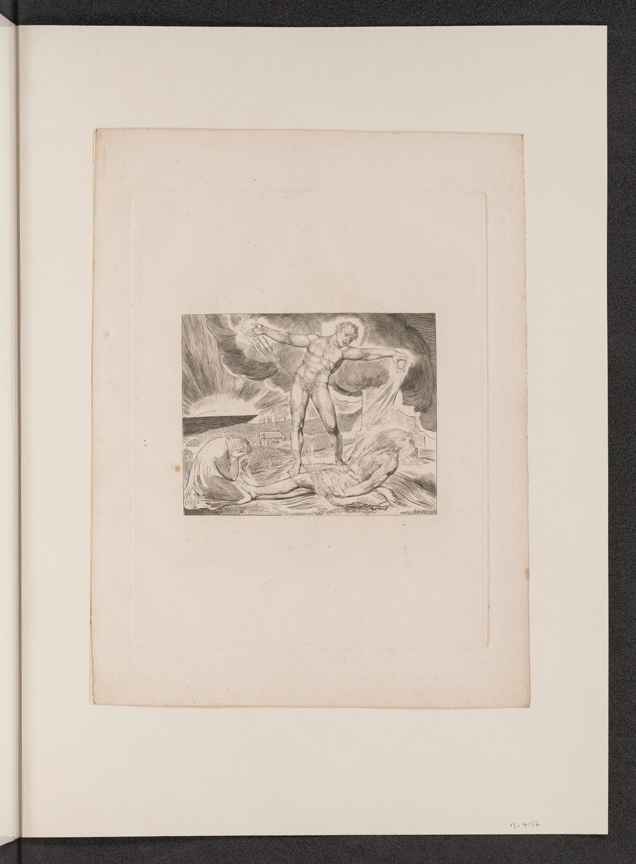 Satanás golpeando a Job con llagas de William Blake