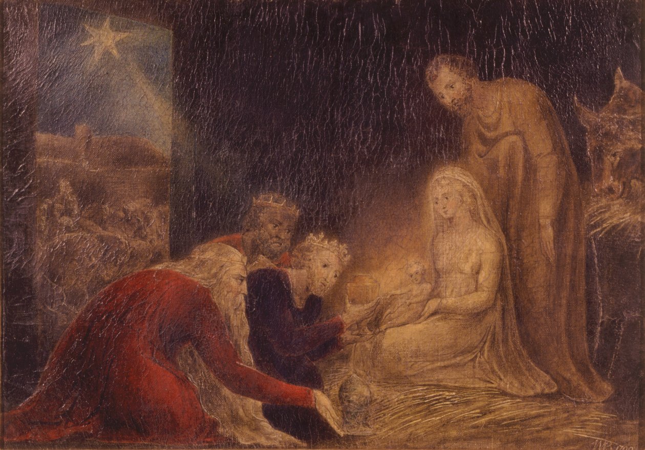 Adoración de los Reyes de William Blake