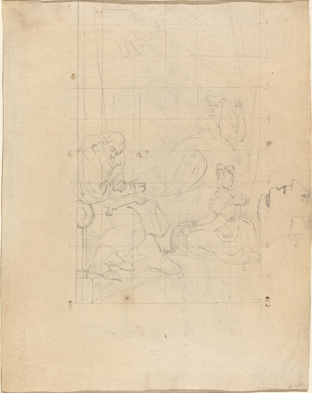 Sueño de la Reina Catalina [recto] de William Blake after Henry Fuseli