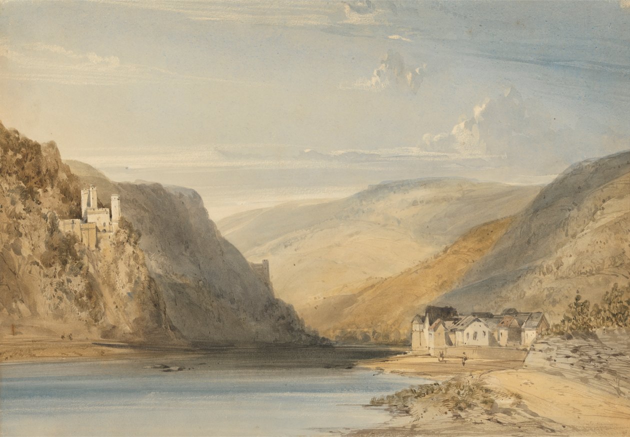 El Rin en Assmannshausen de William Callow