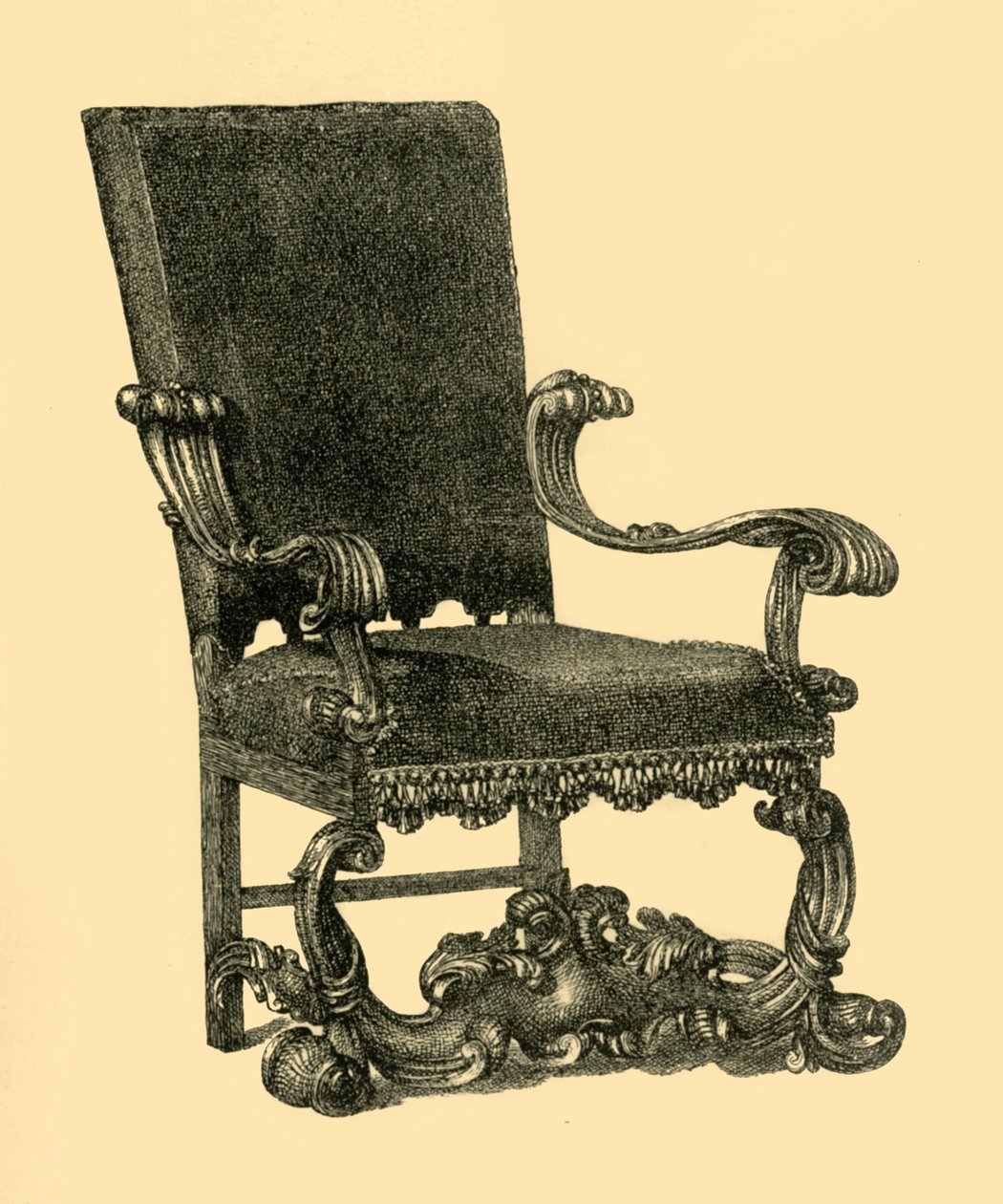 Silla de madera de nogal, c1685-1710, 1881 de William Catley