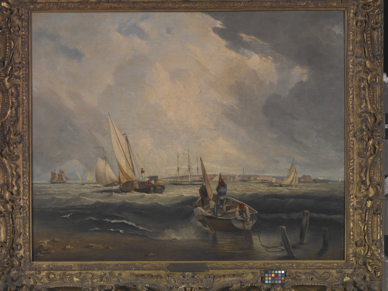 Bligh Sands, Sheerness (óleo sobre lienzo) de Clarkson Frederick Stanfield