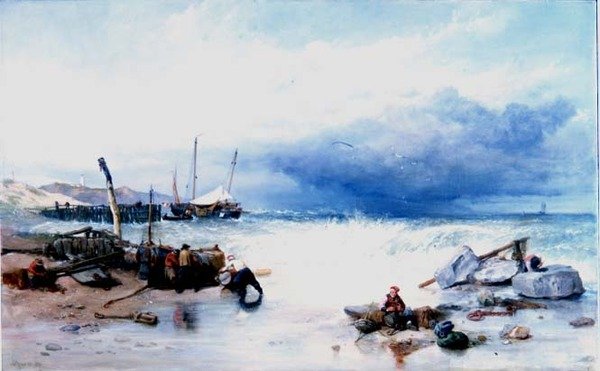 En la Costa de Bretaña de Clarkson Frederick Stanfield