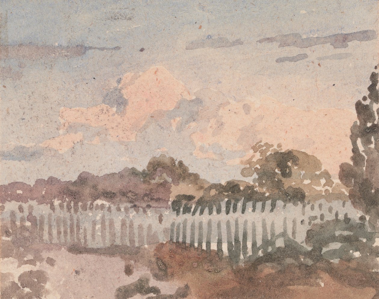 Paisaje con valla de William Collins