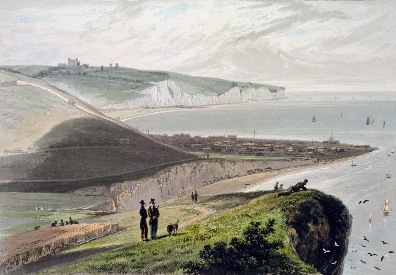 Dover, desde el acantilado de Shakespeare, Kent de William Daniell