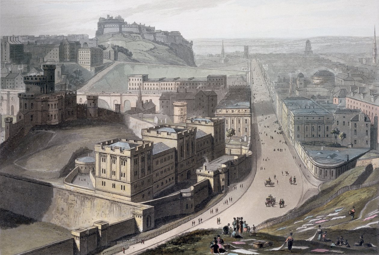 Edimburgo, desde Calton Hill de William Daniell