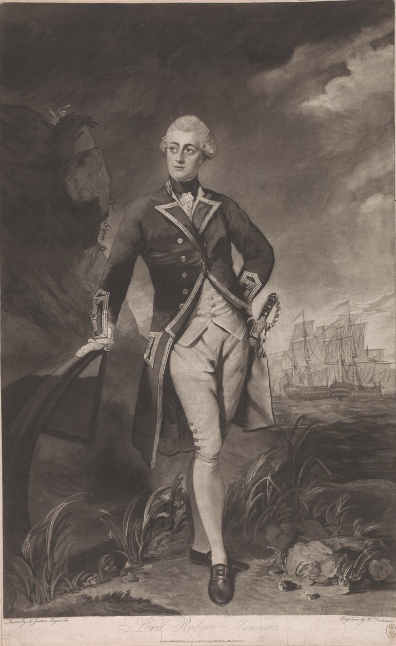 Lord Robert Manners, Capitán R.N. de William Dickinson