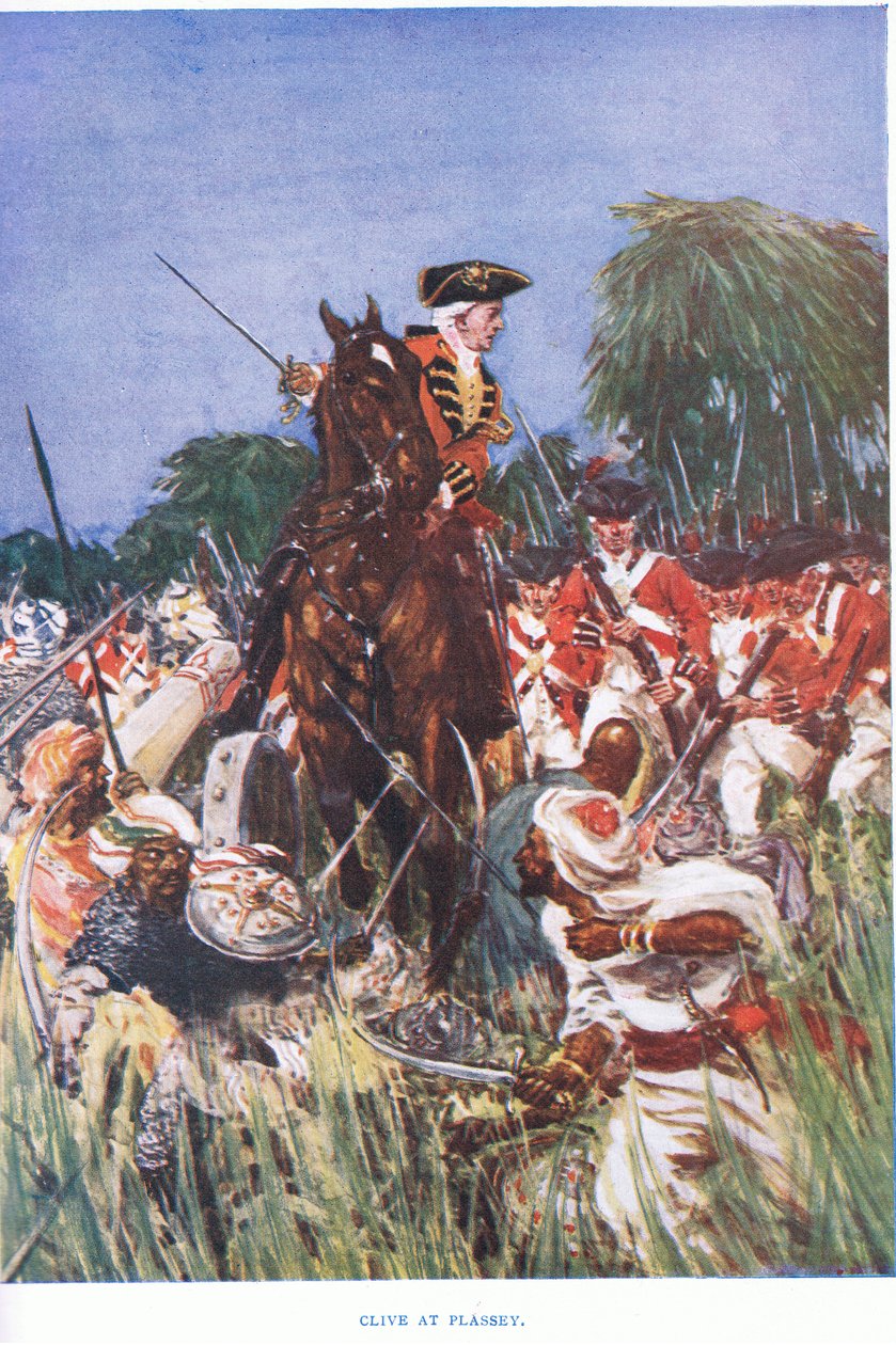 Clive en Plassey de William Edward Stott