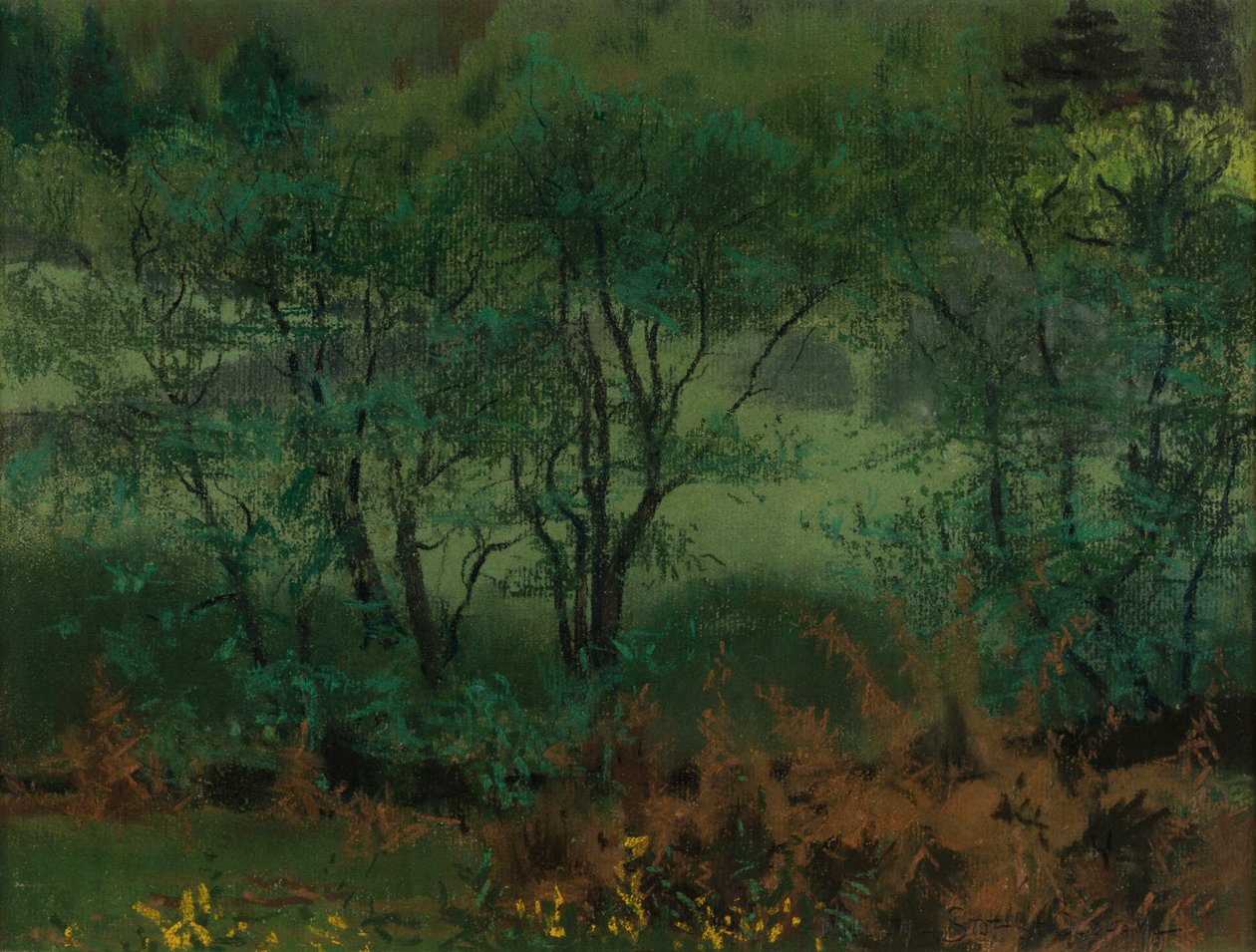 Escena del Bosque, Brantrake de William Edward Stott