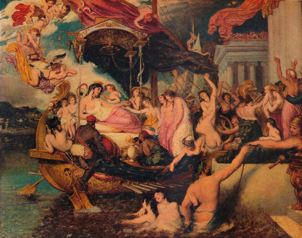 La llegada de Cleopatra a Cilicia, 1821 de William Etty
